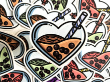 Load image into Gallery viewer, Boba Heart Sticker
